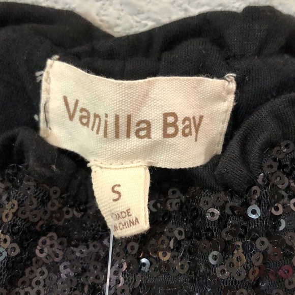 BLACK sequin leggings from Vanilla Bay.  NWT.  Size S - Picture 4 of 5
